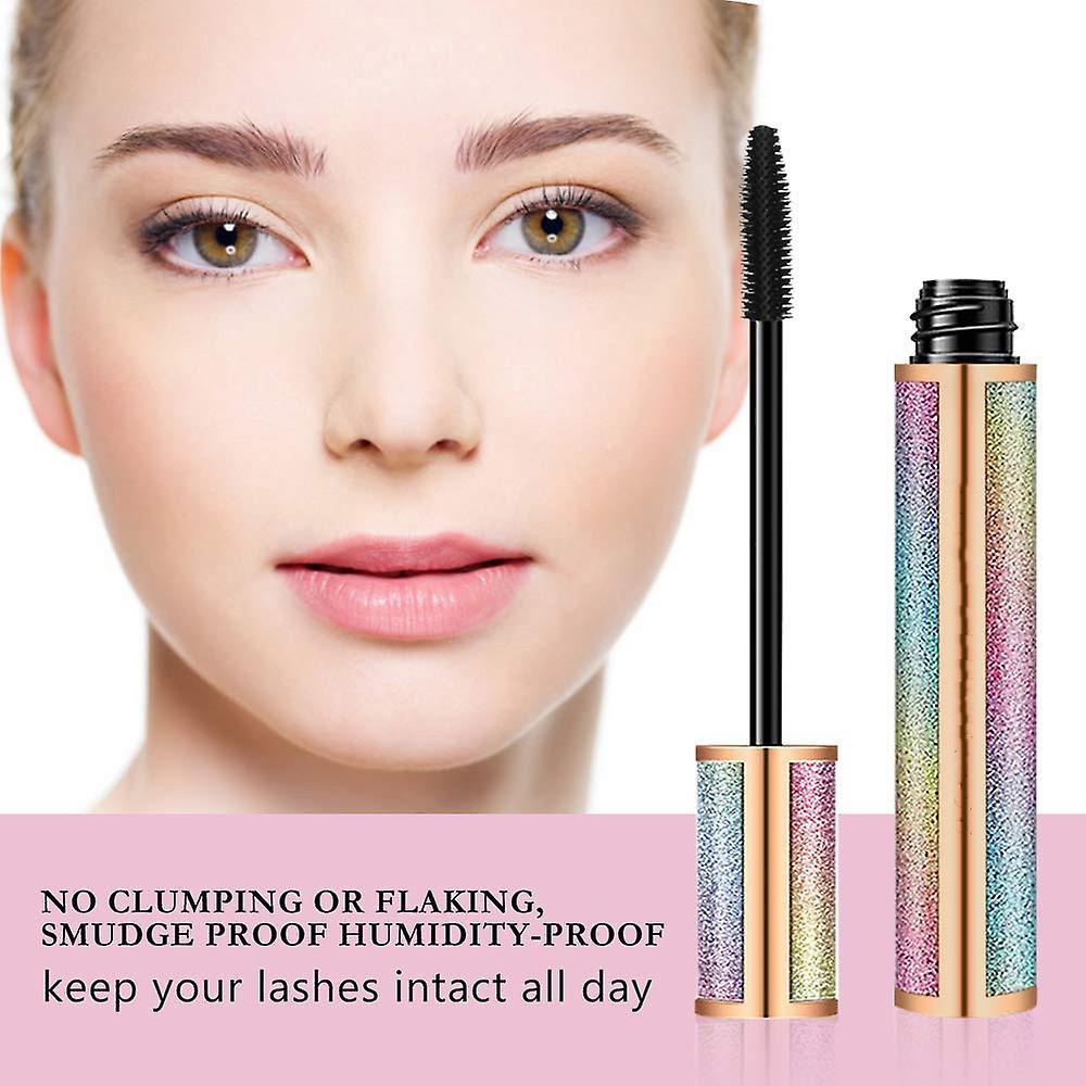 Vonkayi 4D Silk Fibre Mascara, Mop and Waterproof Mascara, Black Thickening, Extension Mascara