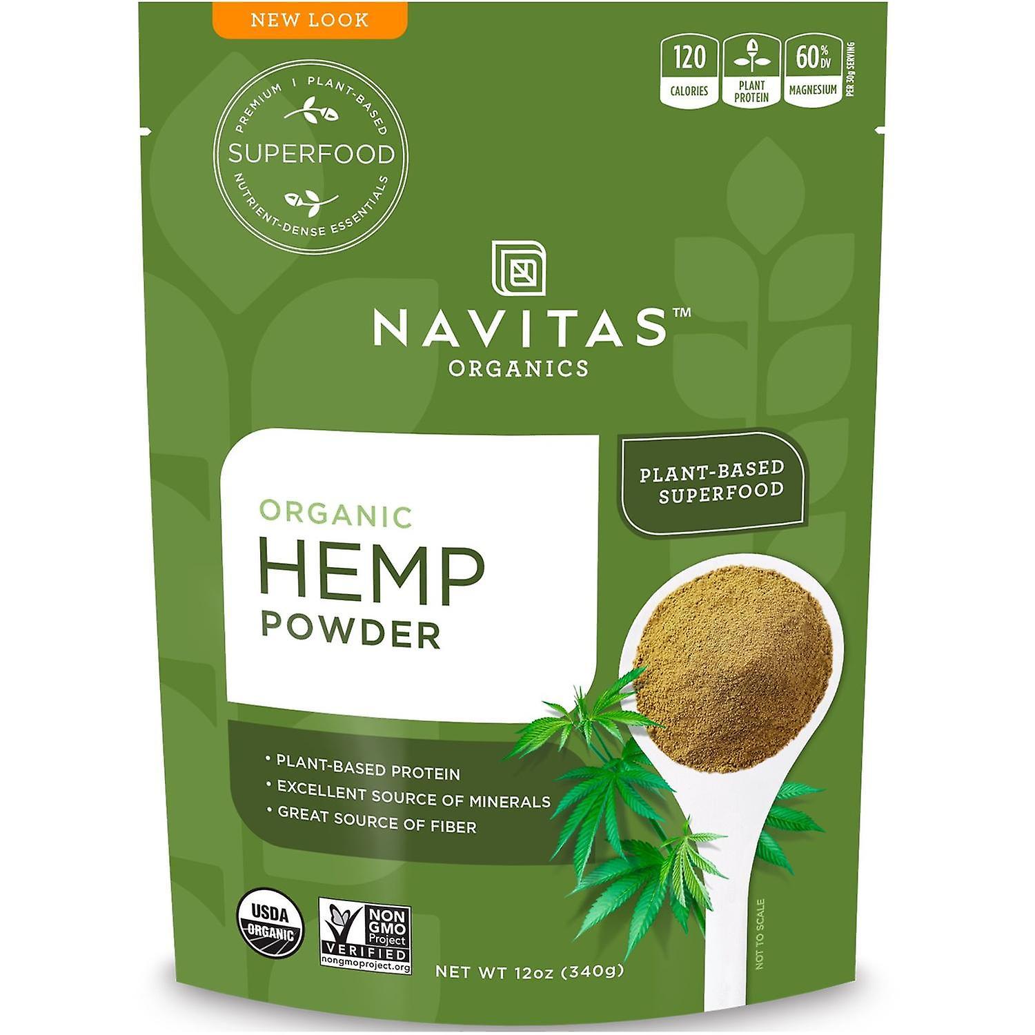 Navitas Organics, Organic Hemp Powder, 12 oz (340 g)