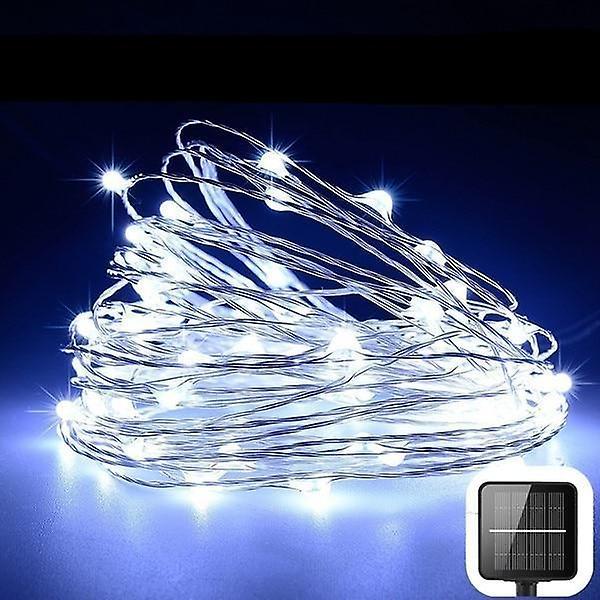 Slowmoose Led Outdoor Solar String Lights Y-cold white 21m 200leds