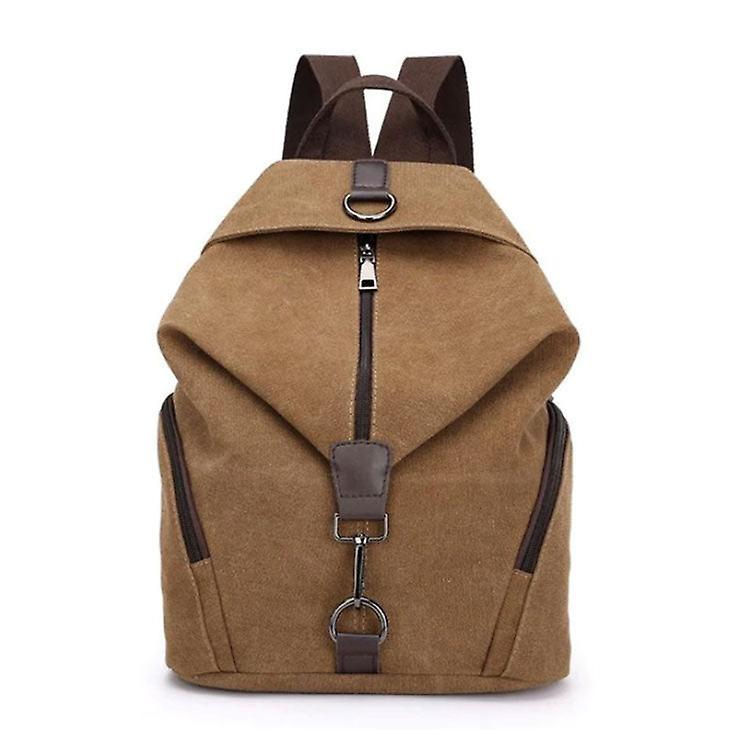 The Brands Market Canvas anti-theft shoulder backpack Coffee