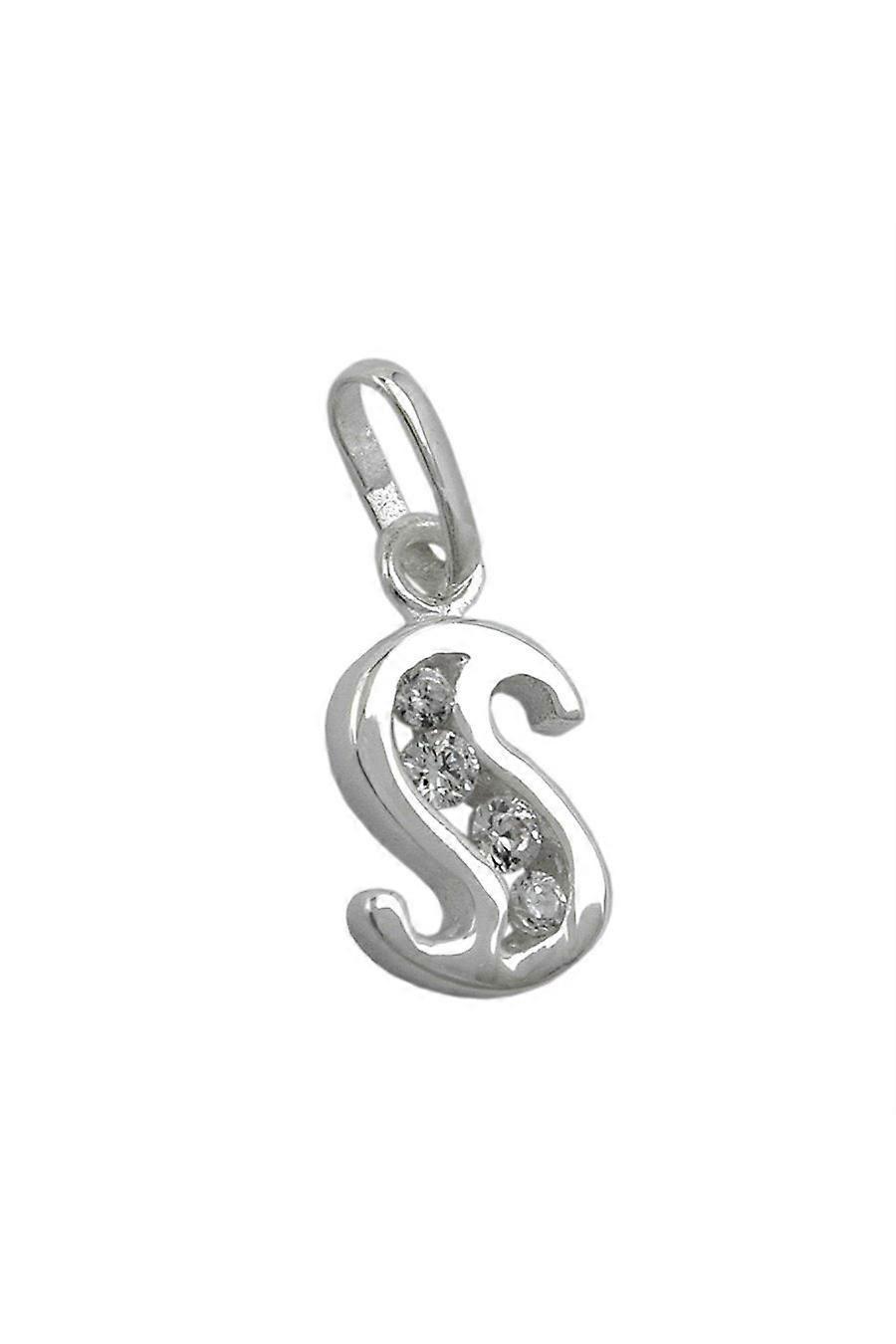 Gallay Pendant Initial S With Cz Silver 925 - Gl91444s