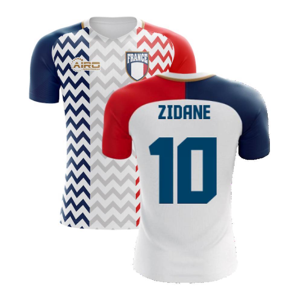 Airo Sportswear 2023-2024 France Away Concept Shirt (Zidane 10) - Kids LB 30-32 inch Chest (75/81cm)