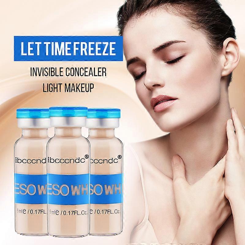 unbrand Portable BB Cream Ampoule Brighten Skin Moisturizing Concealer Liquid Foundation for Microneedles