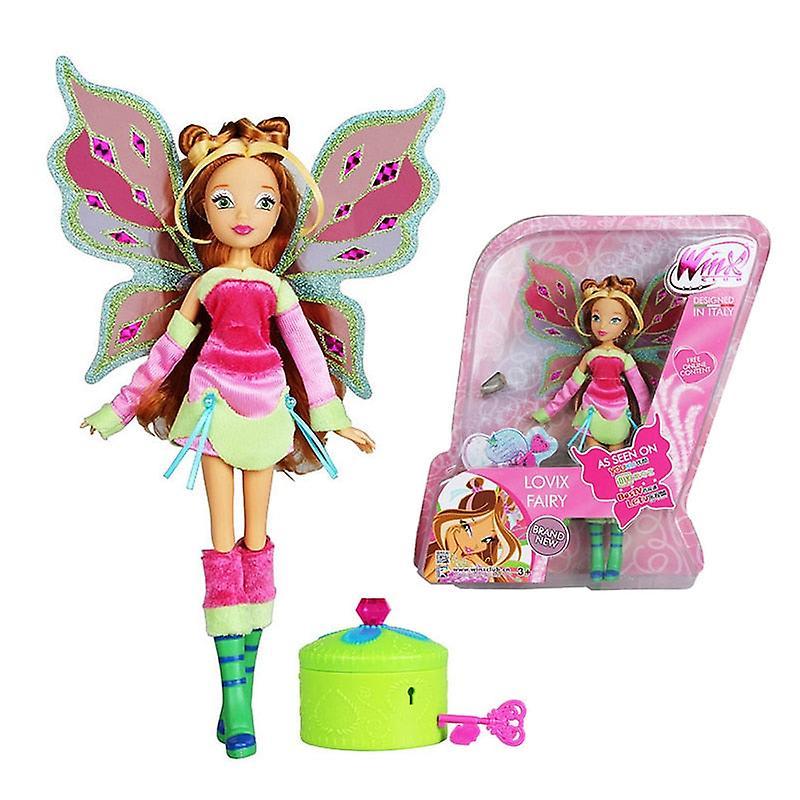 HSEXCEL Rainbow Colorful Girl Doll Action Figures Fairy Bloom Dolls With Classic Toys For Girl Gift With box flora-lf