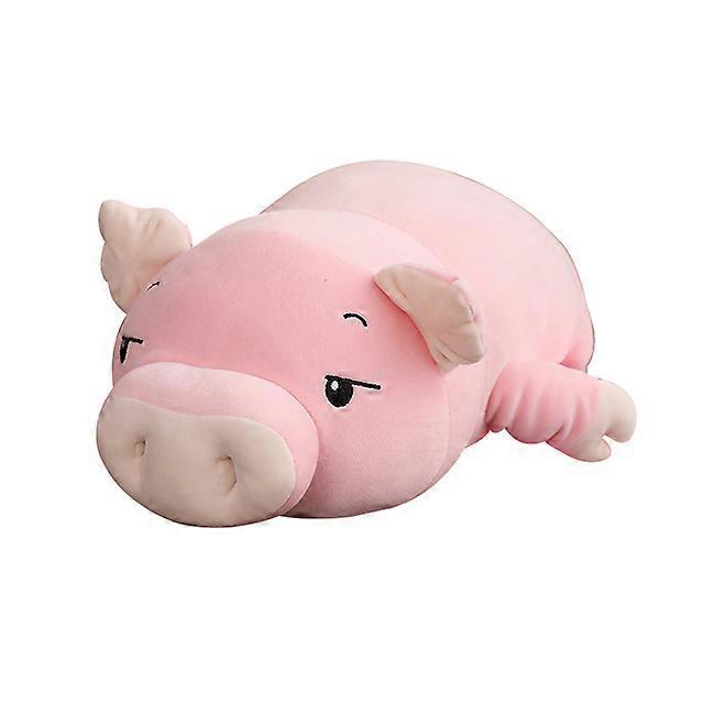 Stuffed Animals 1pc 40/50cm Squishy Pig Stuffed Doll Lying Plush Piggy Toy Animal Soft Plushie Pillow for Kids Baby Comforting Birthday Gift 40cm p...