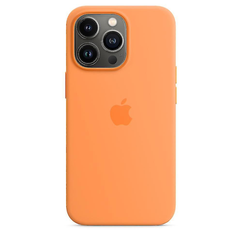 Syhmy Silicone Case For Iphone 13 Pro Marigold with MagSafe