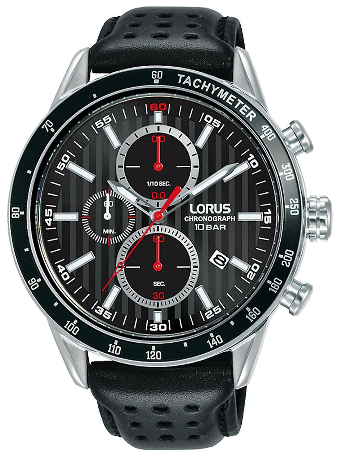 Lorus Watch for Analog Quartz Men with Cowhide Bracelet RM335GX9