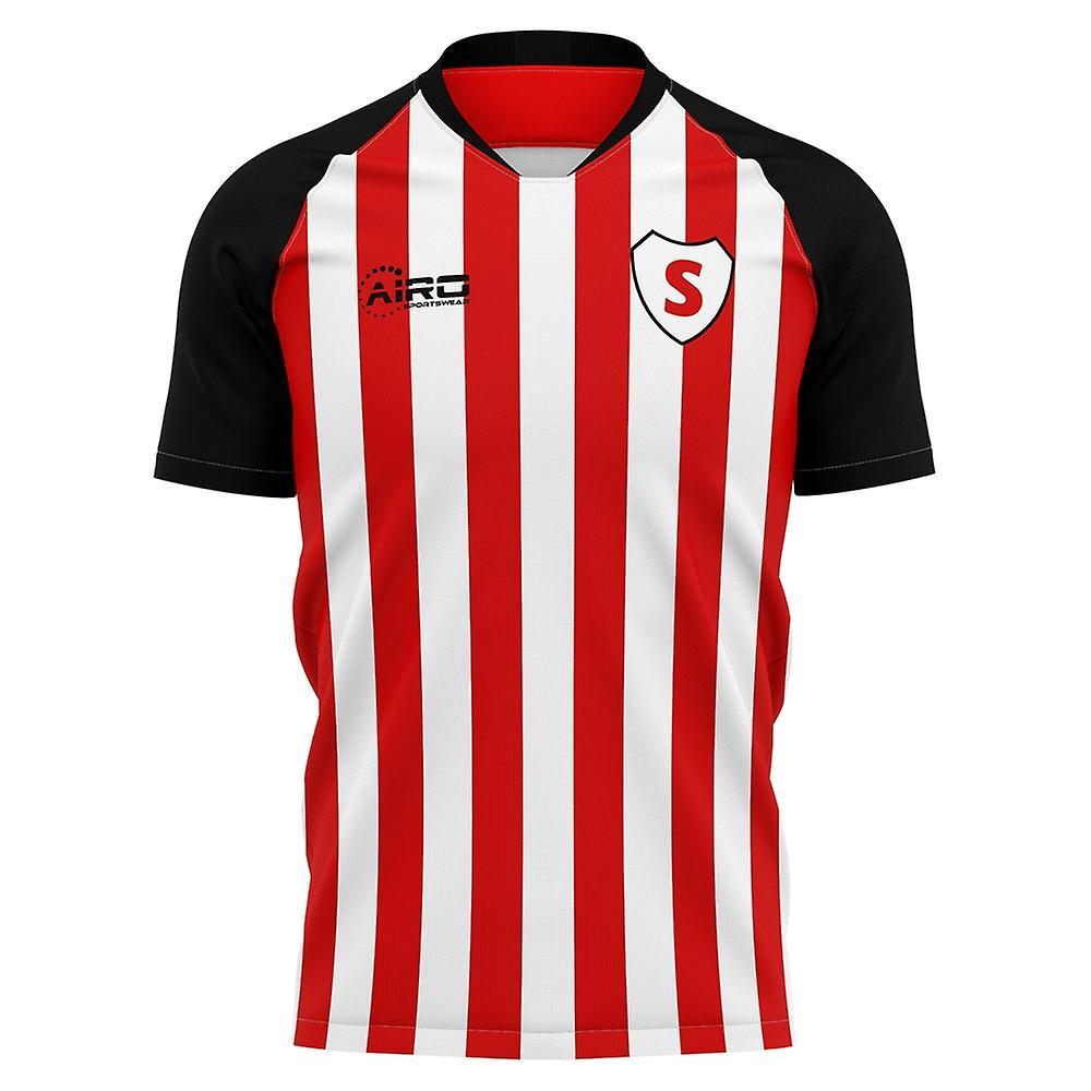 Airo Sportswear 2023-2024 Sunderland Home Concept Football Shirt - Adult Long Sleeve Red Medium 38-40 inch Chest (96-104cm)