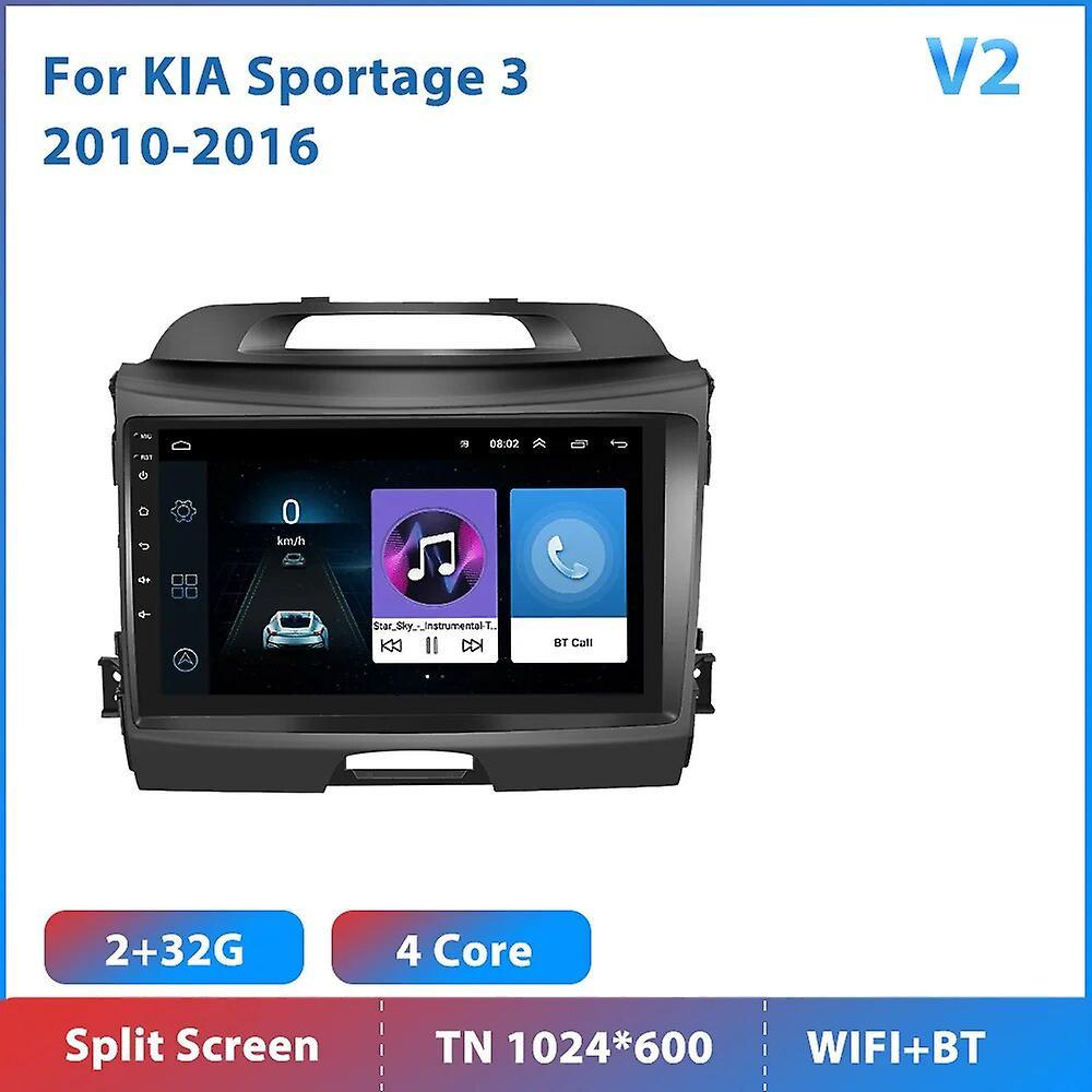 Eccpp Autoradio 2 Din Android Radio Carplay For Kia Sportage 2010-2016 Ai Voice 4g Gps Car Multimedia Video Player Stereo 2din 2 32G 4Core