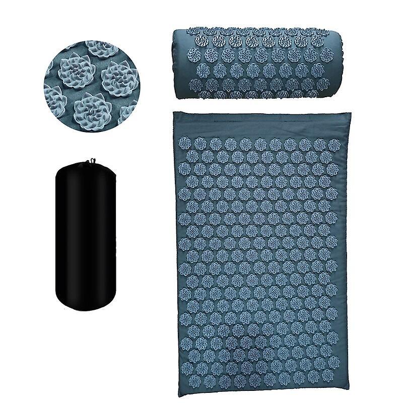 Massager Mat Shakti Mat Massage Yoga Mat Acupressure Relieve Stress Back Body Pain Spike Mat Acupuncture Massage Cushion  Yoga & Pilates Blocks lig...