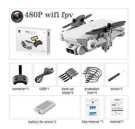 Slowmoose Remote Control Foldable Drone - Wifi, 4k Hd Camera 480P retail box [200002984]