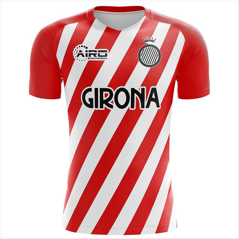 Airo Sportswear 2024-2025 Girona Home Concept Football Shirt - Kids Red MB 27-29 inch Chest (69/75cm)