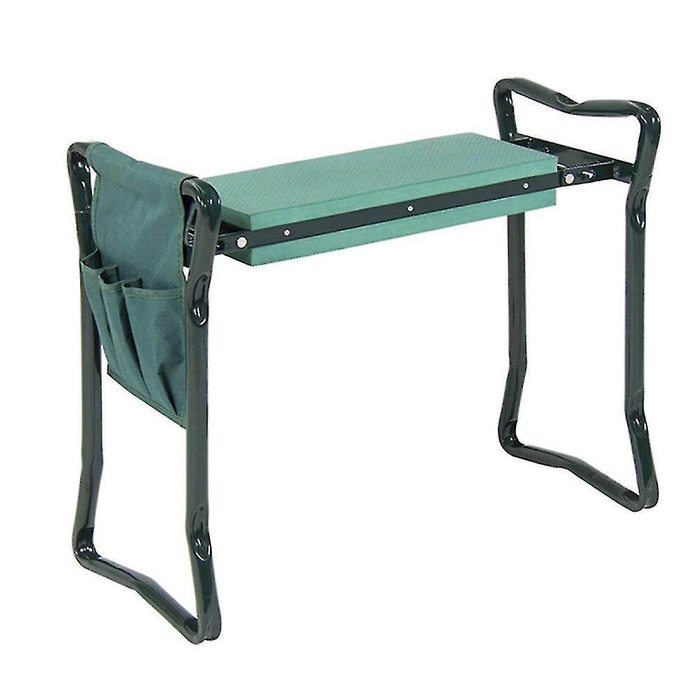 Bxs Portable Foldable Garden Kneeling Stool With Tool Storage