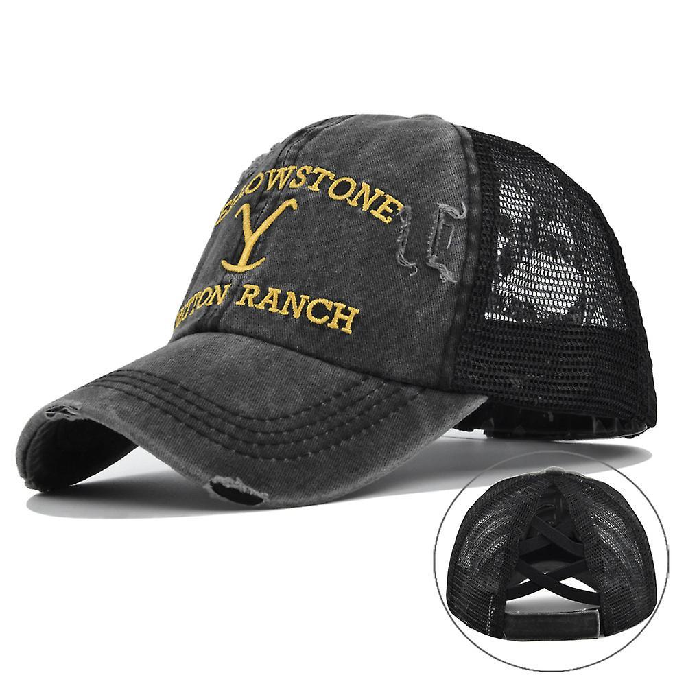 SZTXJ Yellowstone Dutton Ranch Baseball Cap Adjustable Embroidered Cap (A)