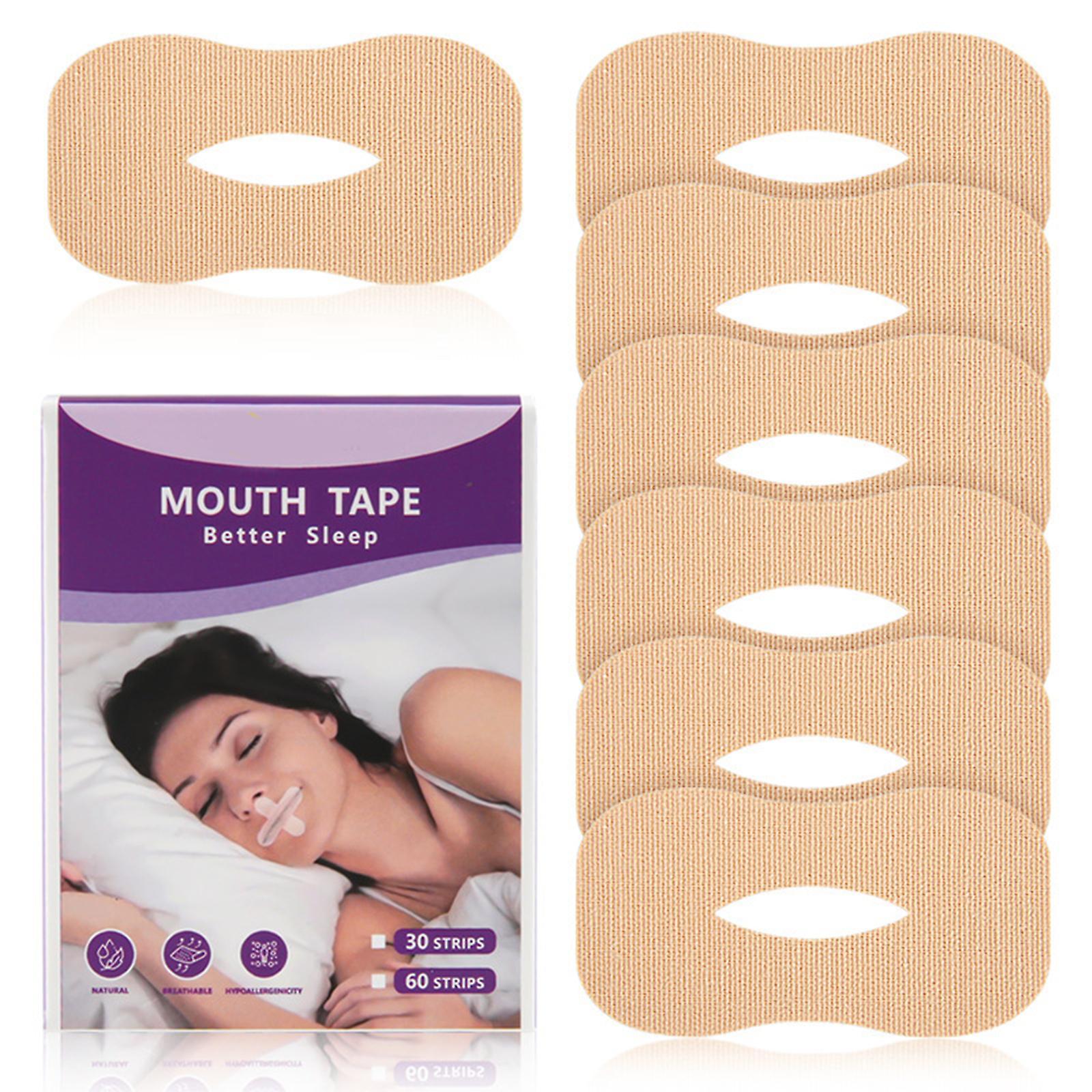 Wtowin Mouth Tape Anti-snoring Aids For Better Sleep, Mouth Strips Drug-free Snoring Solution Help Stop Snoring For Less Mouth Breathing - 30pcs 3 ...