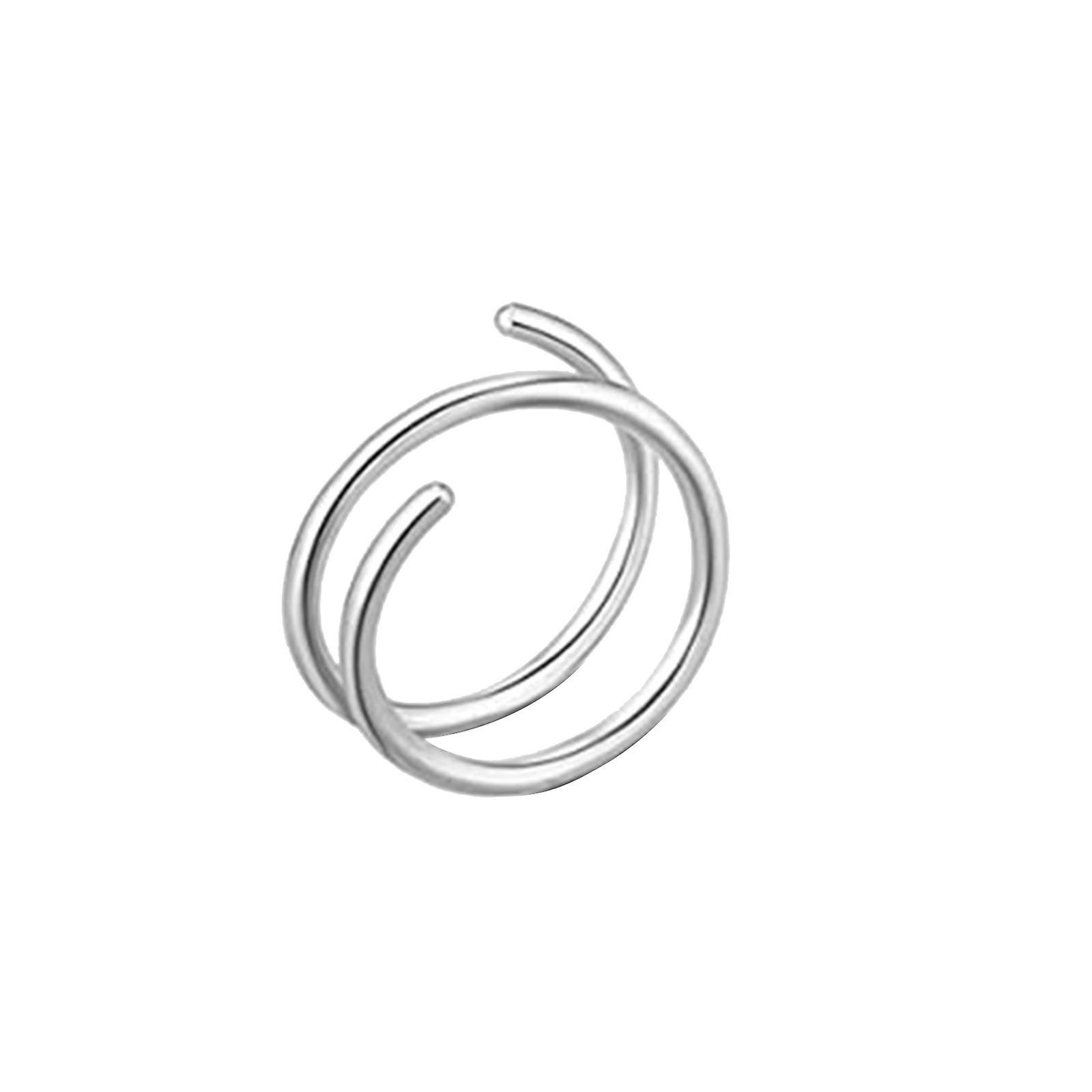 Fruushop Double Nose Hoop Ring For Single Piercing Nose Hoop, Nose Ring Hoop For Women 1Pcs