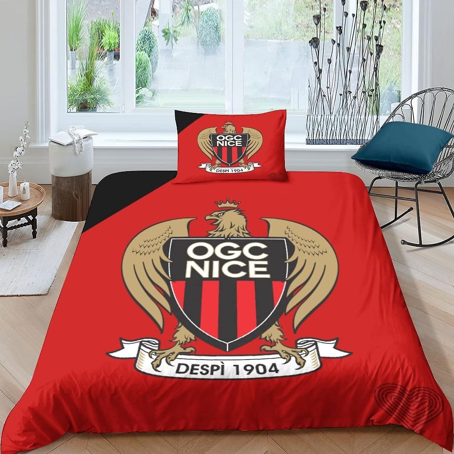 Kerota OGC Nice Duvet Cover Football Bedding Set Ultra Soft Breathable Printed Microfiber Comforter Quilt Cover for Adults Kids Youth Single Piece ...