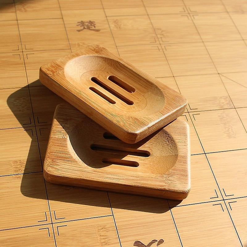 Slowmoose Eco-friendly Natural Bamboo Wood Soap Tray - Bathroom Shower Soap Tray Dish