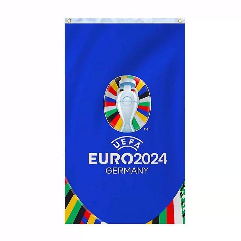 Nspiel Euro Football 2024 Hanging Flags, Euro 2024 Championship Decorations, School Party Sports Club Decorations, Euro 2024 Fan Gift 60 x 90 cm