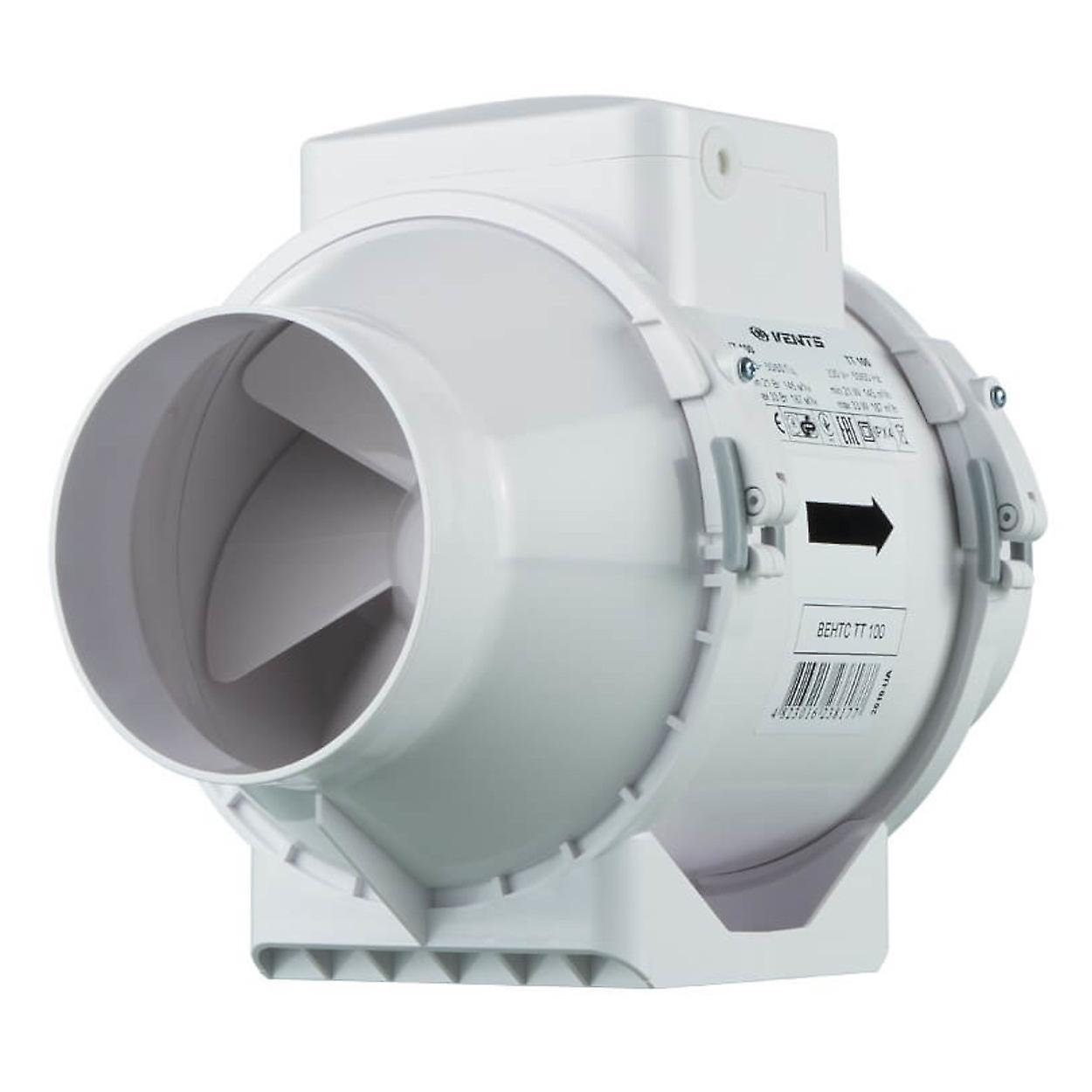 Inline Fan Vents TT 125 Up To 280 m³/h White 190