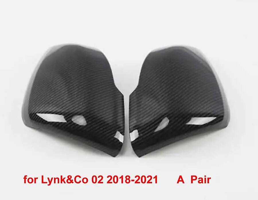 Redkid 1 Pair For Lynk&co 01 02 03/03+ 05 Car Outer Rearview Mirrors Cover Side Rear View Mirror Shell Housin Carbon Fiber 02 2018-2021