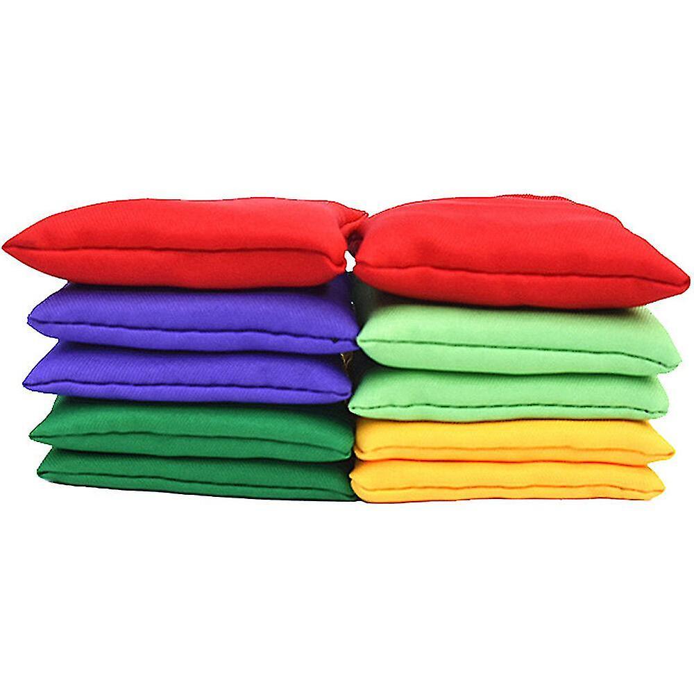 Ersam 10 Pcs Toy Sandbags Bean Bags Kids Toss Game Carnival Toy Children Throwing Sandbag Ball