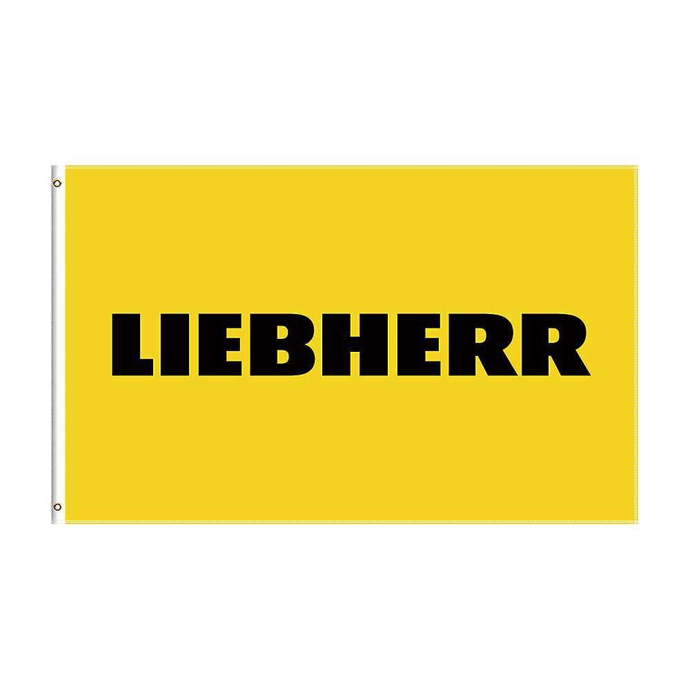 Bolongking 3x5 Ft LIEBHERR Flag Diesel Power Excavator Banner For Decor A 90x150cm