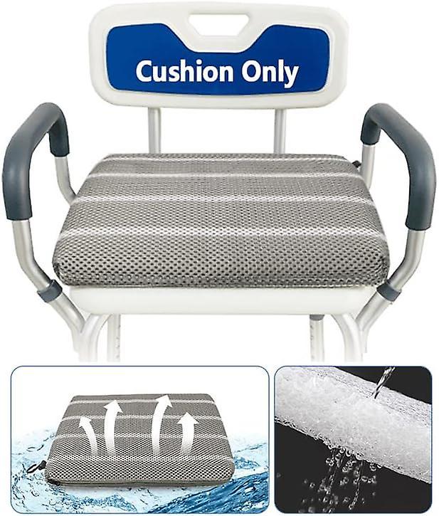 Asygv Shower Seat Cushion Bath Cushion for the Elderly Disabled Bath Stool for the Disabled Upholstered Chair Shower Cushion Bath Seat Bath Pillow ...