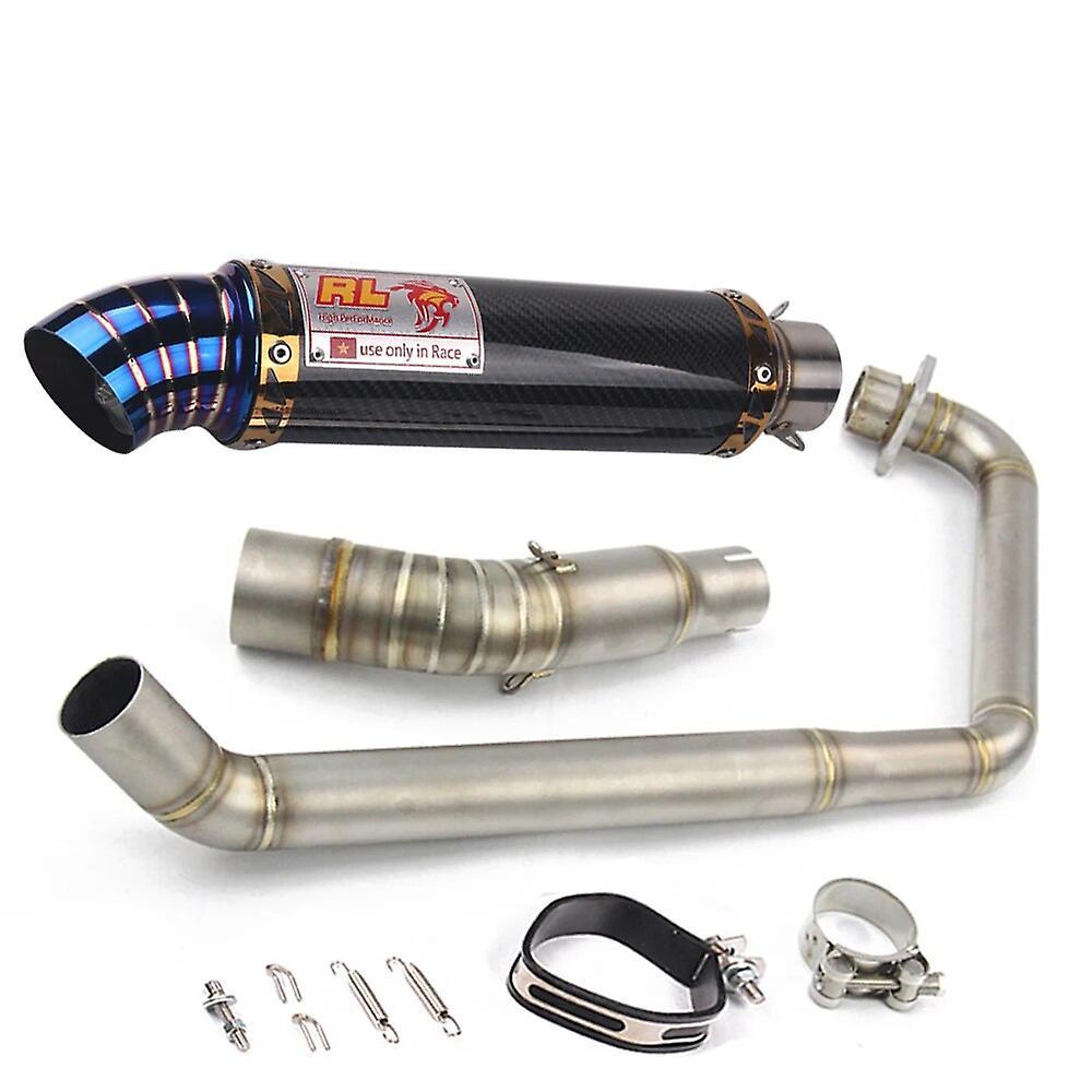 Loerss Exhaust Full System For Honda Cbf125 Cbf150 Motorcycle Muffler Exhaust Front Middle Pipe Purple