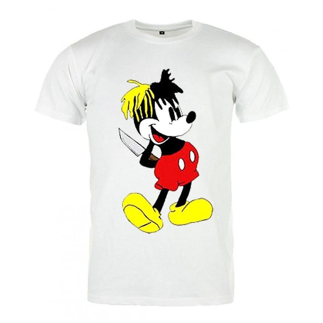 RockShark Xxxtentacion T-Shirt Blanc Mickey Killer White XL