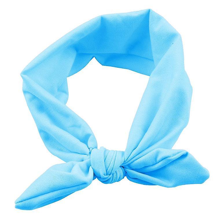 Slowmoose Cute Bow Design, Rabbit Ear Style Headband Sky Blue