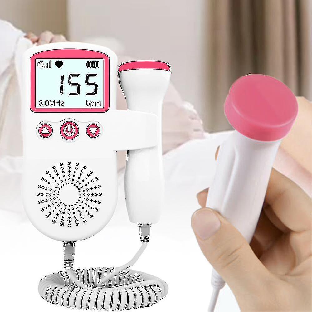 Home Fetal Heart 3.0mhz Doppler Fetal Heart Rate Heartbeat Monitor Battery Powered Detector