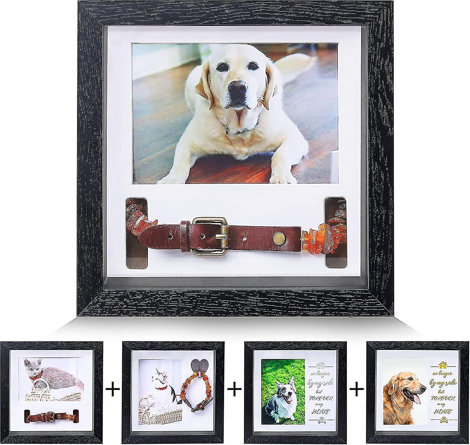 Tianzun Pet Picture Frame Memorial, Pet Collar Frame Dog Memorial Sentiment Frame For Loss Of Dog Gifts Remembrance