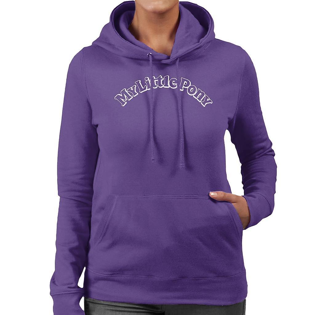 My Little Pony Arched Logo Women's Hooded Sweatshirt Purple Medium