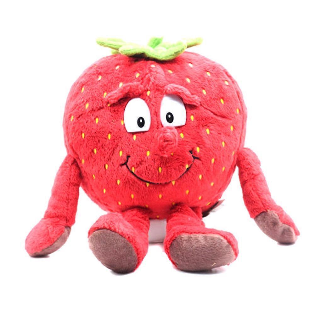 unbrand 1 Pcs Fruit Vegetables Soft Plush Toy Stuffed Doll Cute Gift for Children Kids Strawberry