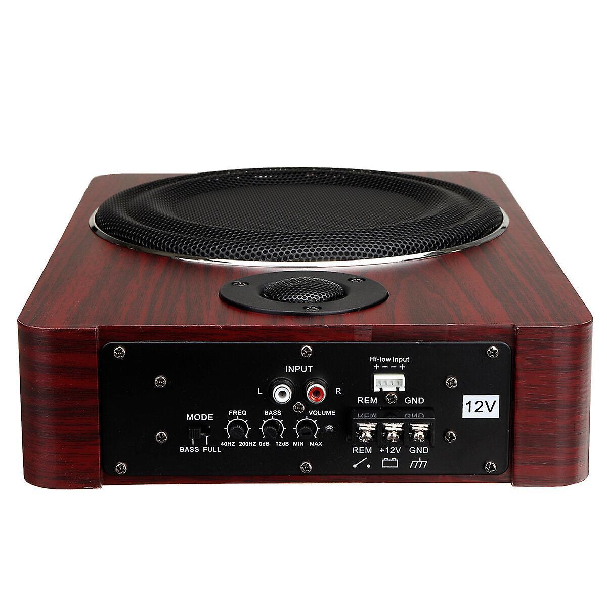 GreenZech 8Inch 600w Car Under-seat Subwoofer Woofer Power Amplifier Bass Hi-fi Slim Speaker