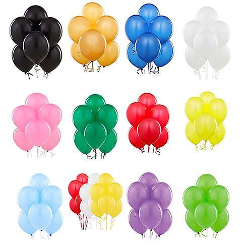 Flasidu 20Pcs Holiday Party Birthday Festival Wedding Pure Latex  Helium Air Balloons Black