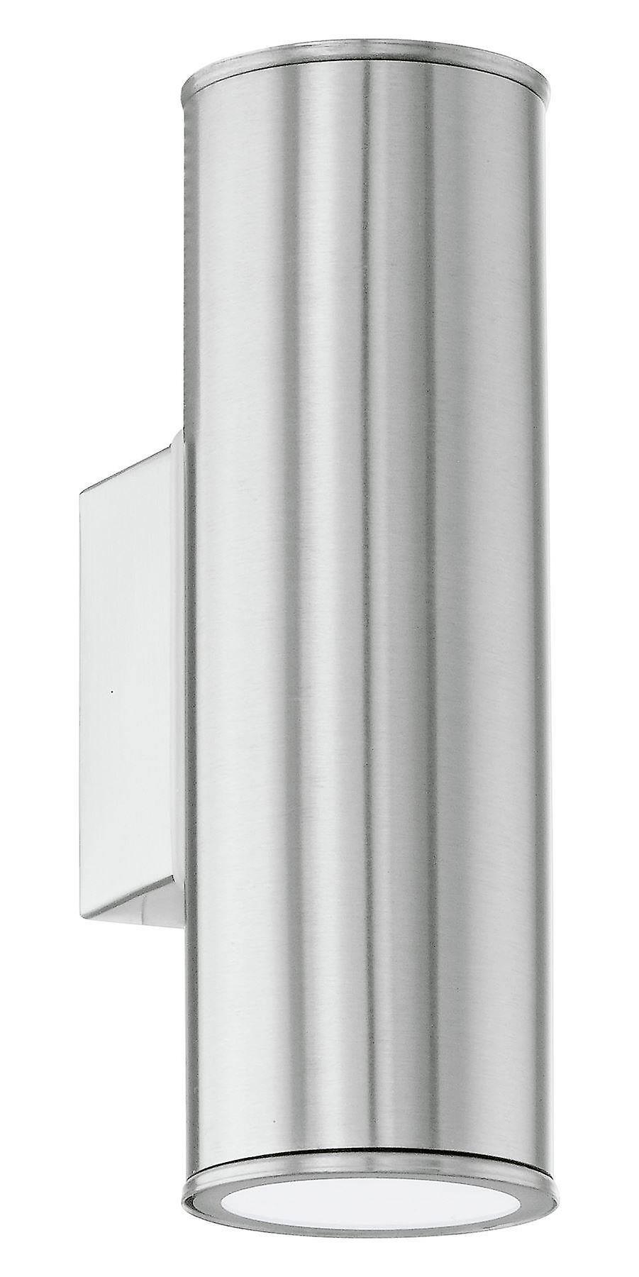 Eglo Lighting Riga Outdoor Up Down Wall Light Stainless Steel, GU10