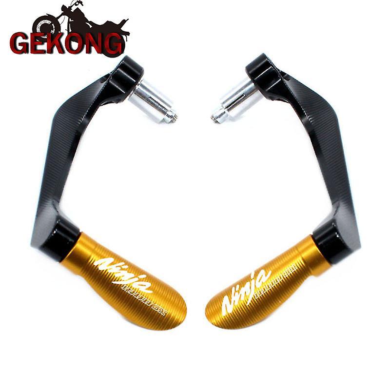 Jhshop For Kawasaki Ninja1000sx Ninja 1000sx Motorcycle Cnc Handlebar Handle Grips Bar Ends + Brake Clutch Levers Guard Protector Gold