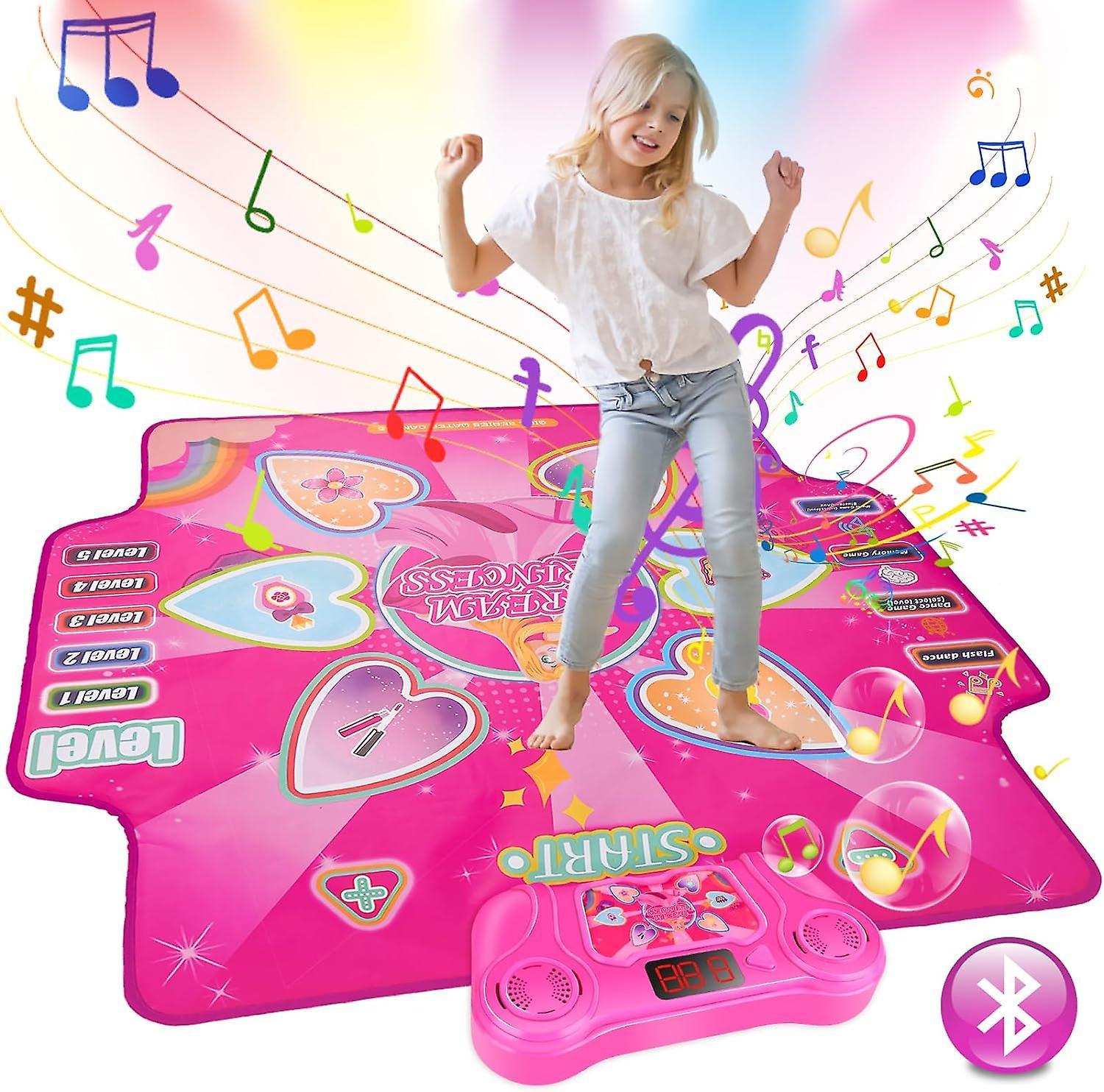 Maromalife Dance Mat With Bluetooth, Dance Mat Toy Gift For Kids, Light It Up Electronic Music Dance Pad, 4 Modes & 5 Challenge Levels, Birthday/xm...