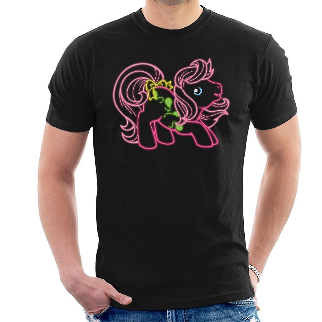 My Little Pony Neon Balloon Cutie Mark Men's T-Shirt Black Large