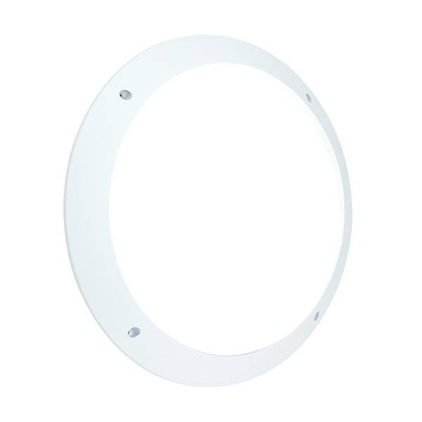 Saxby Lighting Seran Integrated LED 1 Light Outdoor Wall Light Matt White Textured, Opal IP65