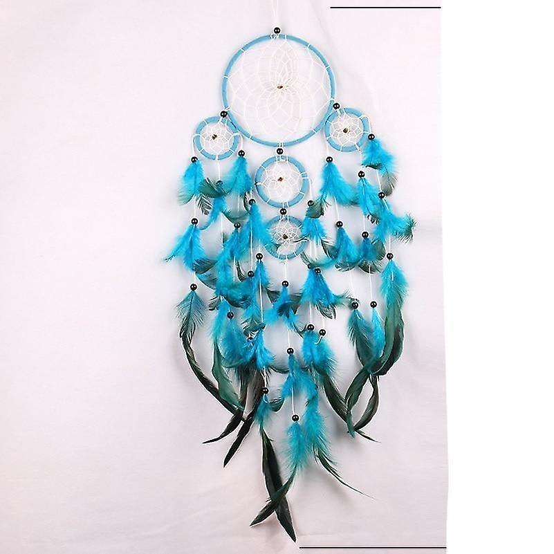 Slowmoose Handmade Indian Dream Catcher Hanging, With Rattan Bead 01