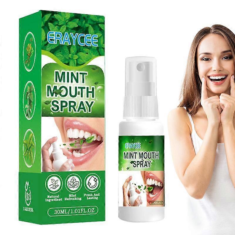 Unbrand Mint Mouth Spray Mint Breath Mist Spray,Moisturizing Bad Breath Mouth Spray, Bad Breath Treatment Oral Breath Spray With Natural Spearmint ..