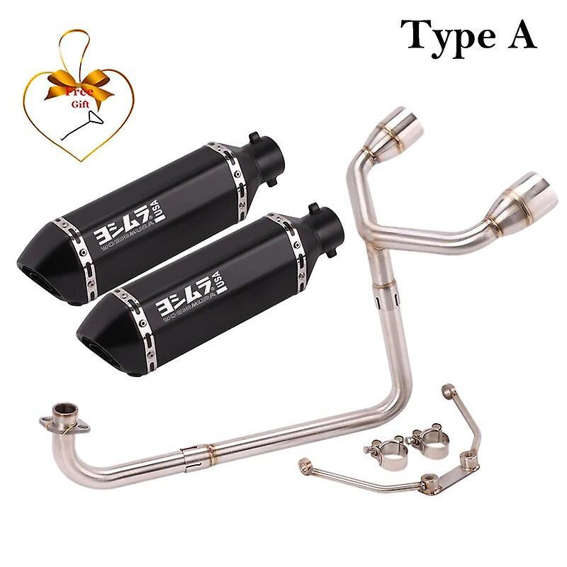 Jelivey Full System For Honda Msx125 Msx 125 Motorcycle Exhaust Escape Modified Double Hole Muffler 51mm Front Mid Link Pipe Db Killer Type A