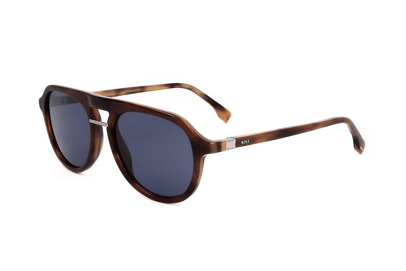 Sunglasses Hugo Boss BOSS 1435/S 6C5 BROWN HORN RUTHENIUM 54/17/145 MAN 54 mm