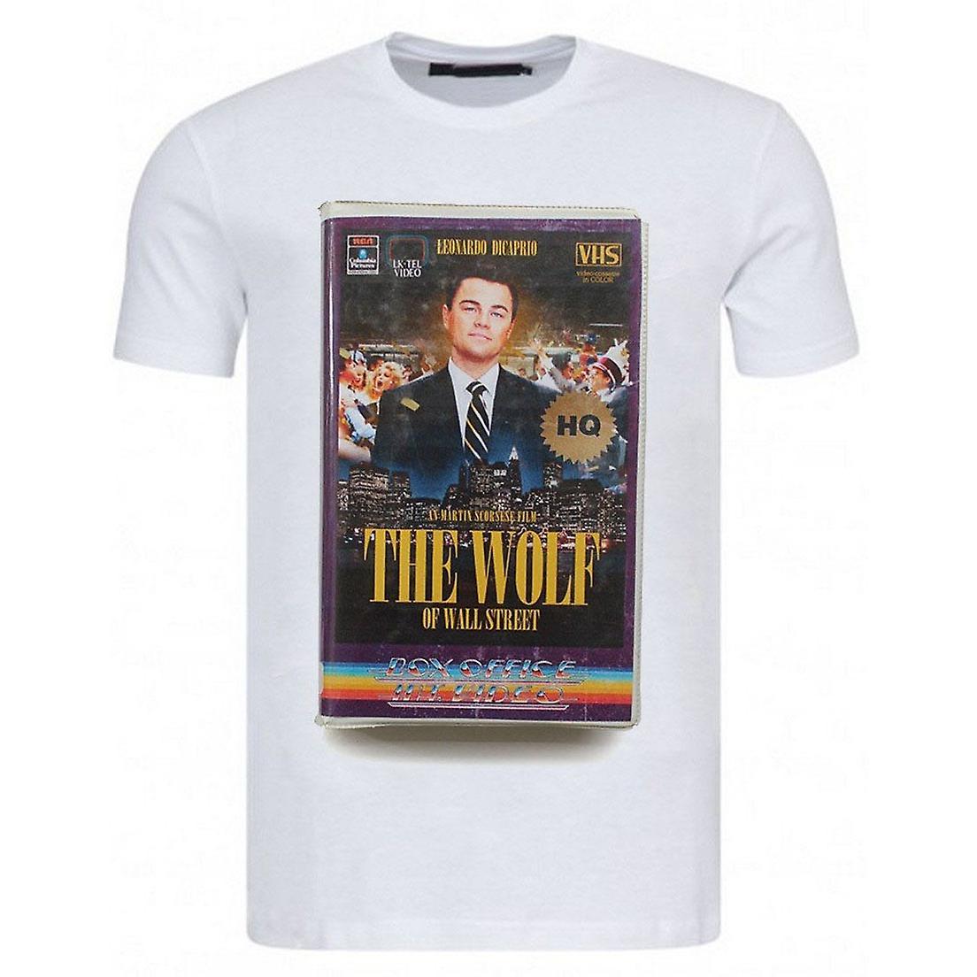 RockShark Vintage Vhs T-Shirt Wolf Of The Wall Street White M