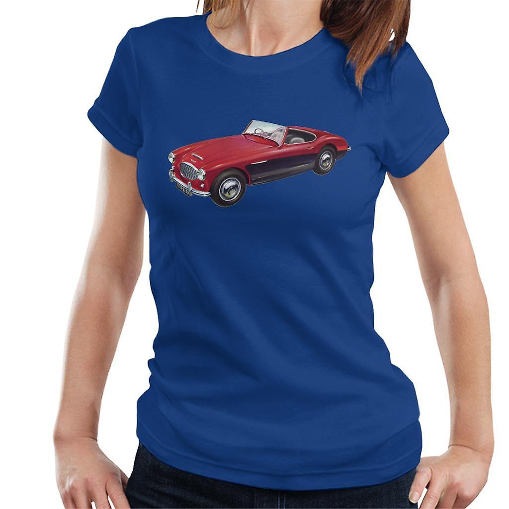 Austin Healey 3000 Mark II Red British Motor Heritage Women's T-Shirt Royal Blue XX-Large