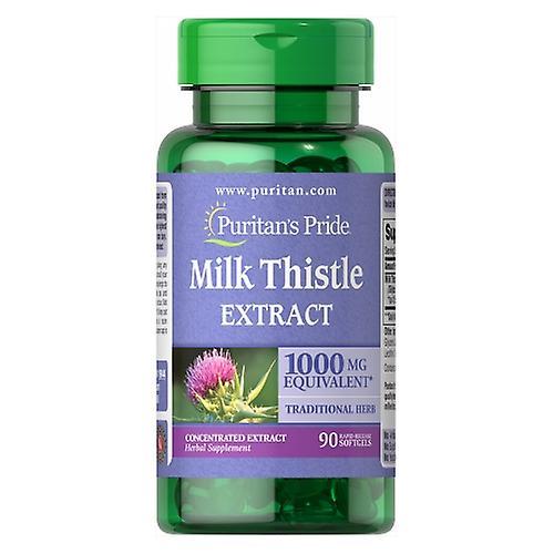 Puritan's Pride Milk Thistle Extract,1000 mg ,90 Softgels (Pack of 1)