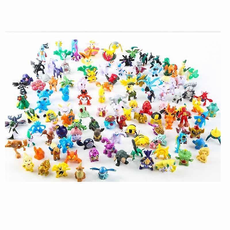 Wiuo 144pcs Pokemon Go Figure Toy Pikachu Cute Anime Doll Model Children's Toys